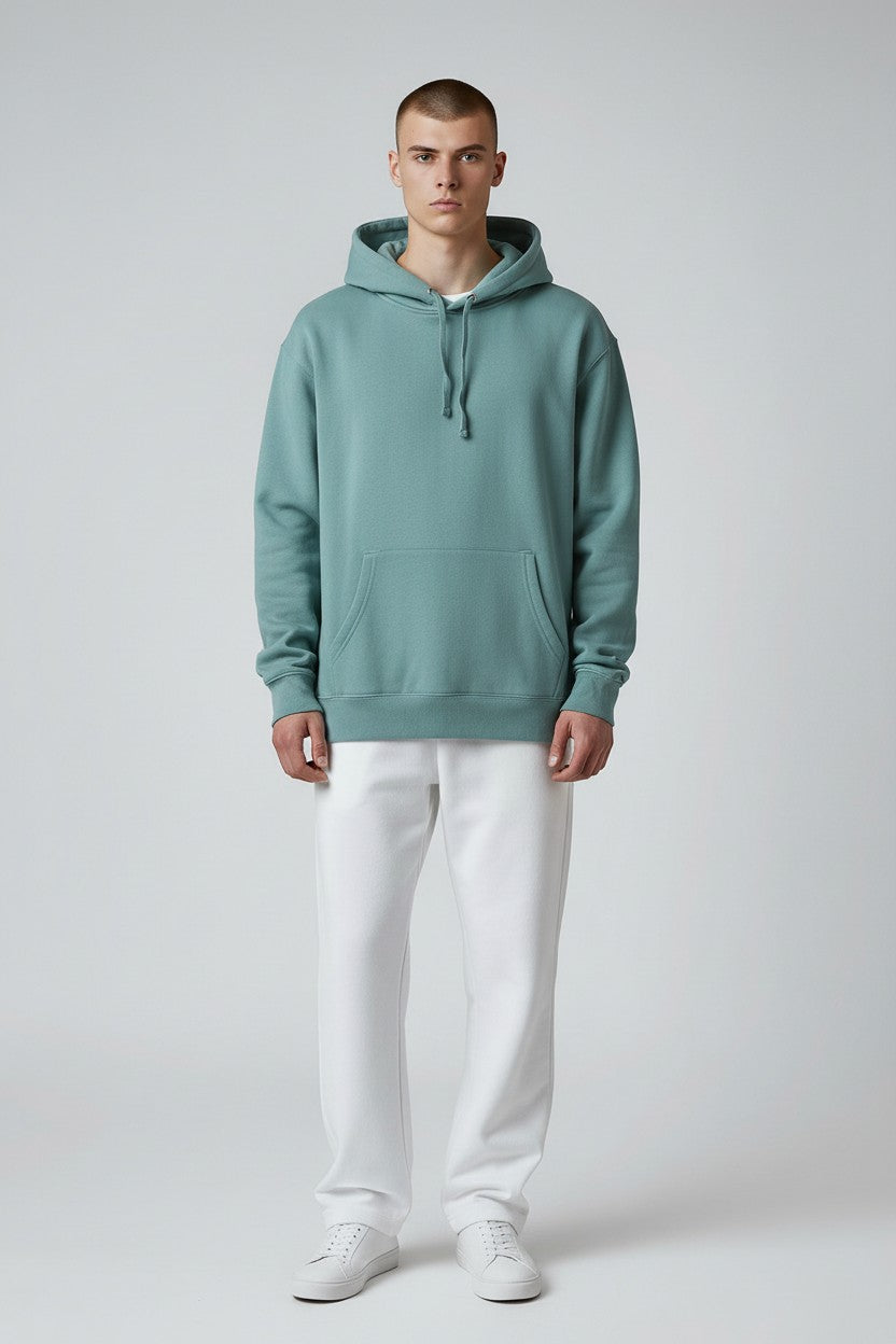 Aqua Green Pullover Hoodie