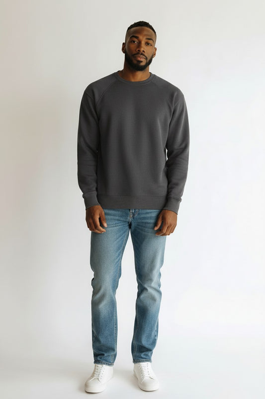 Charcoal Grey Crewneck Sweatshirt