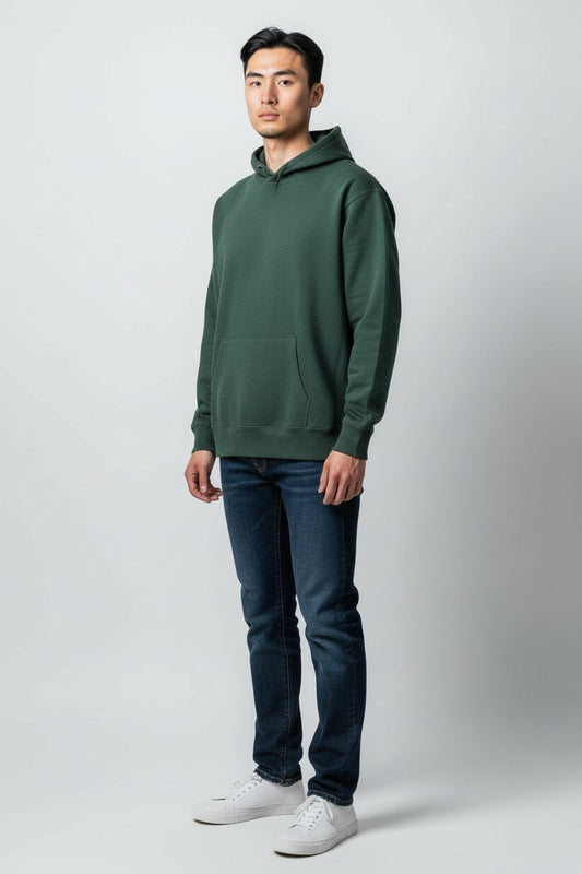Deep Forest Green Pullover Hoodie