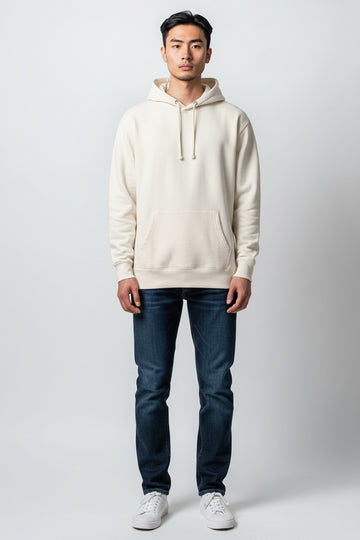 Cream Pullover Hoodie