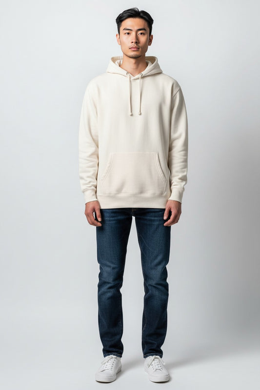 Cream Pullover Hoodie