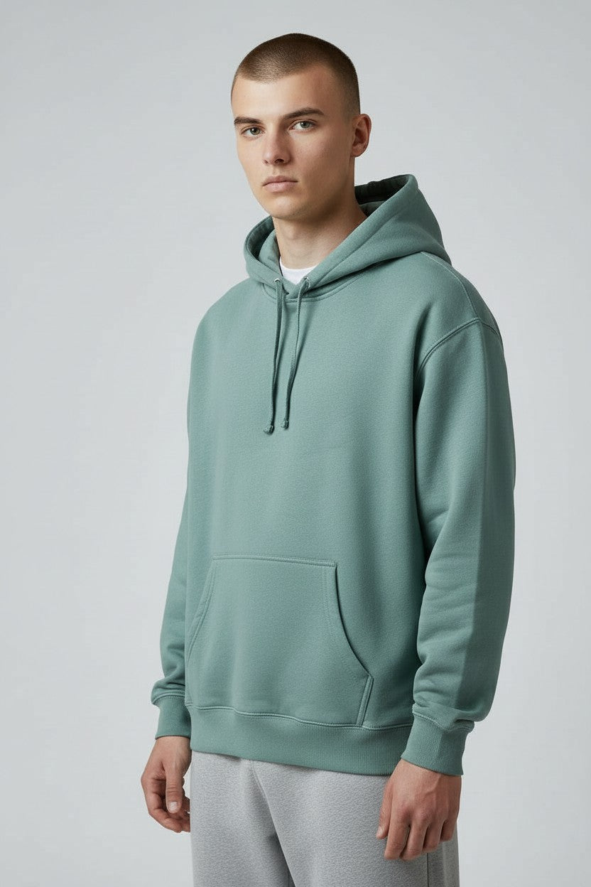 Aqua Green Pullover Hoodie