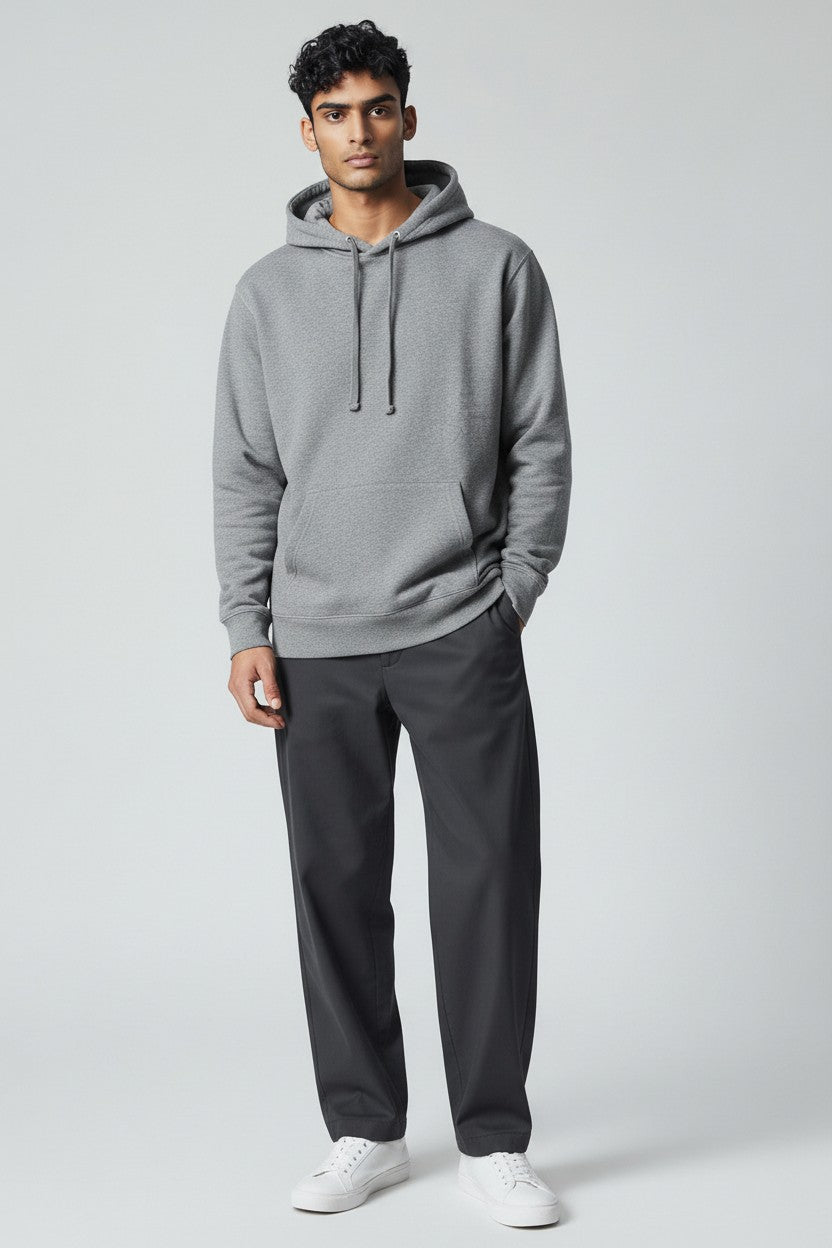 Heather Grey Pullover Hoodie