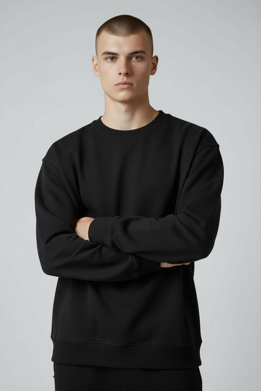 Black Crewneck Sweatshirt