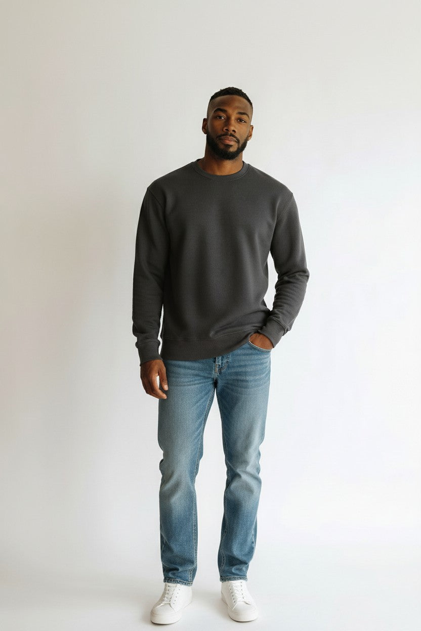 Charcoal Grey Crewneck Sweatshirt