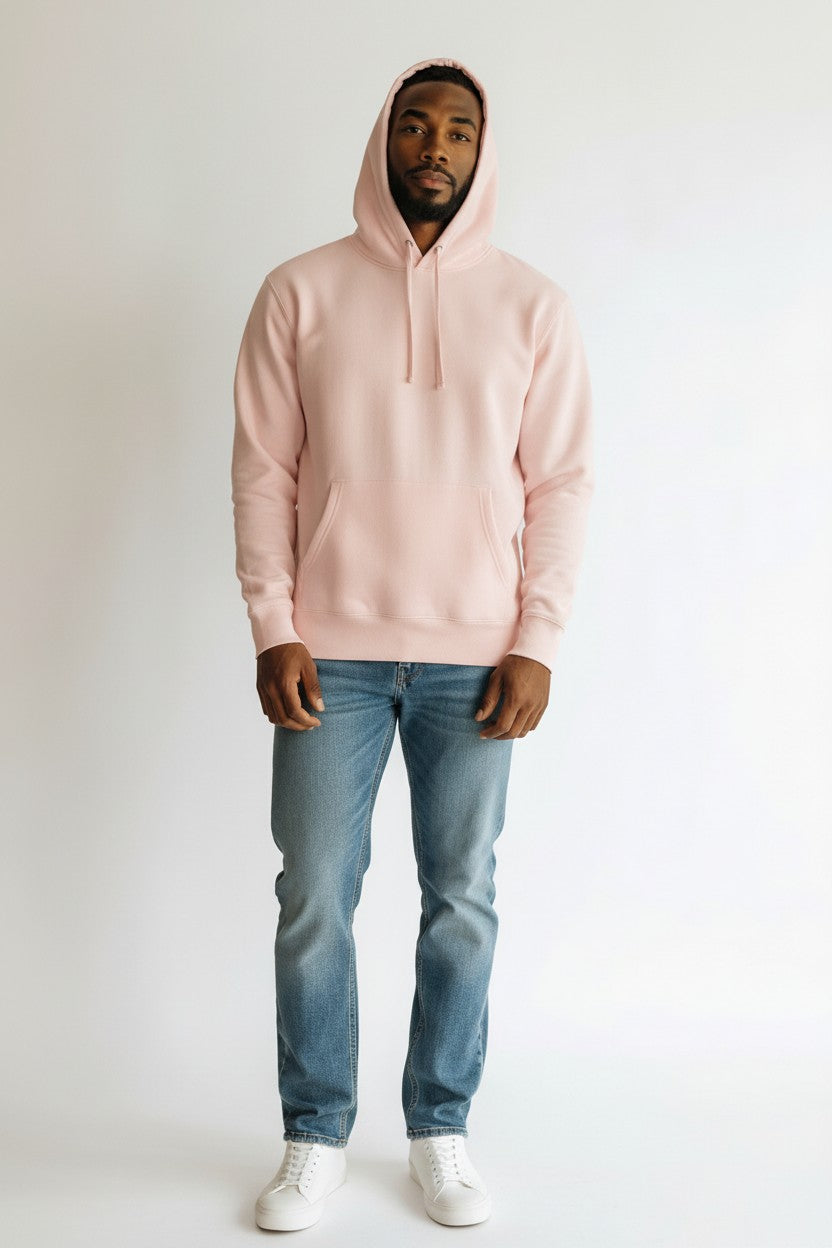 Soft Pink Pullover Hoodie