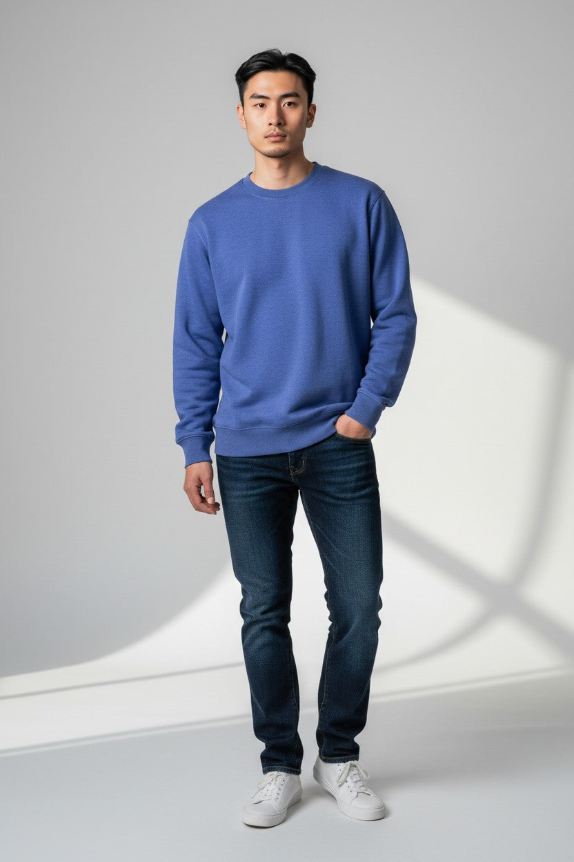 Blue Crewneck Sweatshirt
