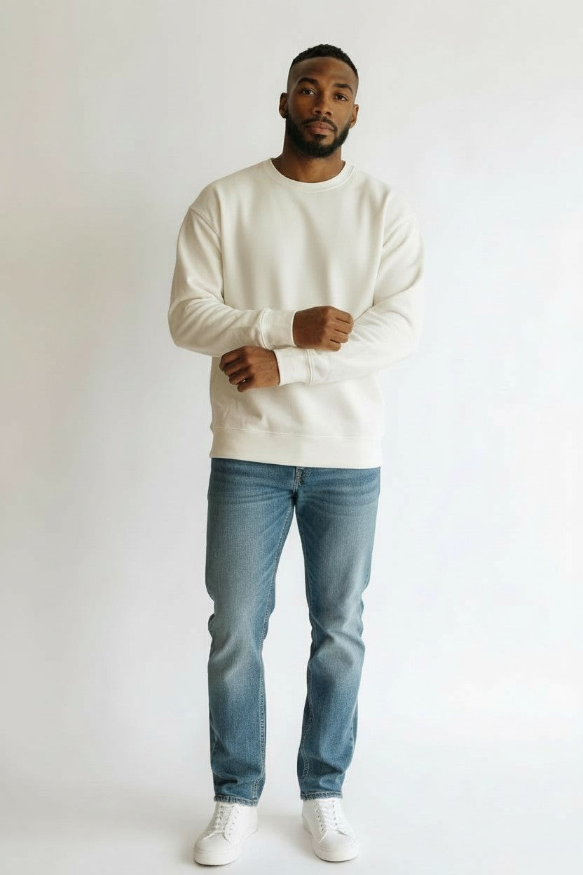 White Crewneck Sweatshirt