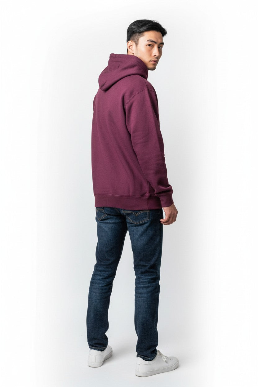 Burgundy Pullover Hoodie