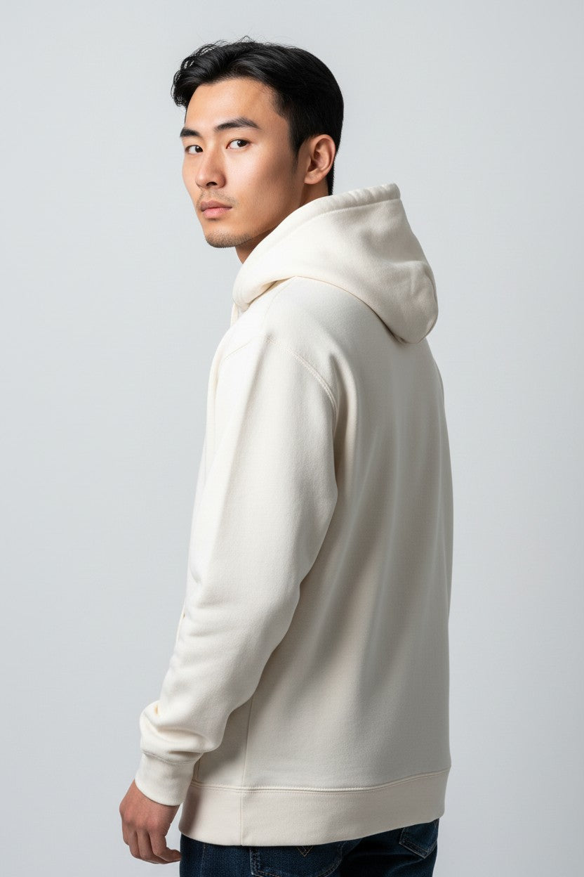 Cream Pullover Hoodie