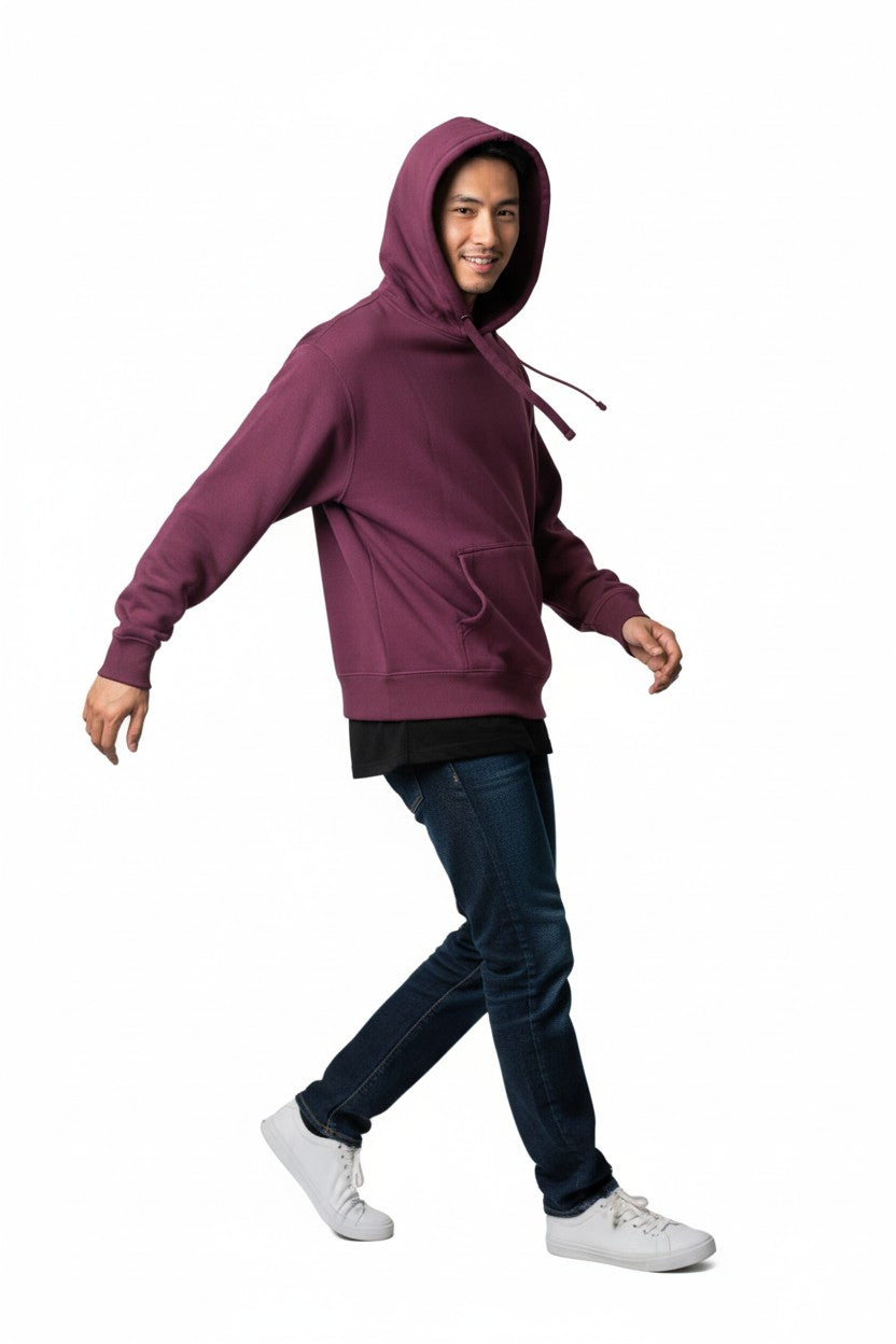 Burgundy Pullover Hoodie
