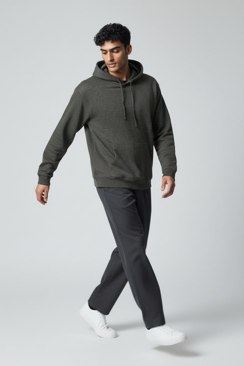 Charcoal Grey Pullover Hoodie