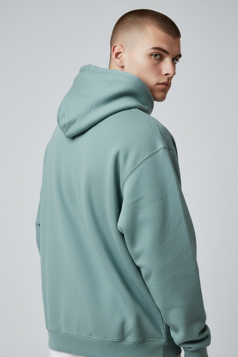 Aqua Green Pullover Hoodie