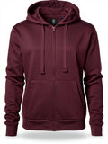 Burgundy Zip-Up Hoodie